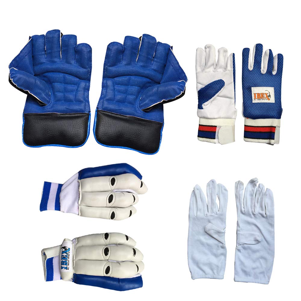 JetFire Ibex Regular Wicket Keeping Gloves & Basic Batting Gloves with Inner Gloves Combos (B07YLS5VGT) Amazon Price History, Amazon Price Tracker
