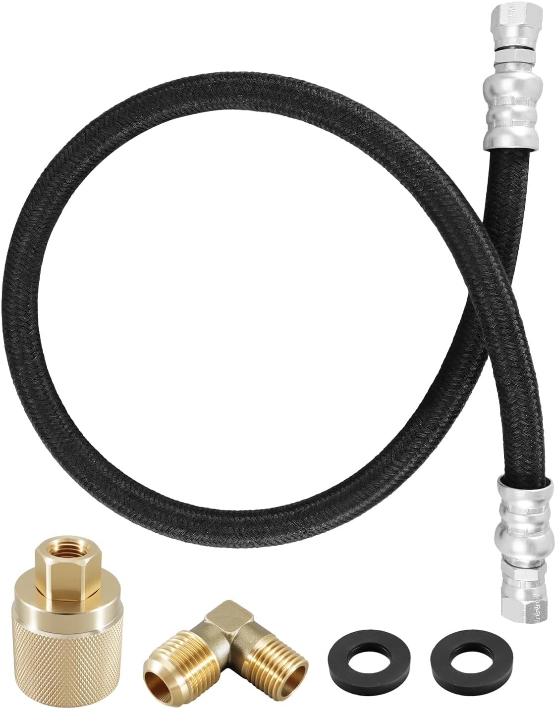 Forklift LPG Propane Hose 34" Tank Cylinder Hose with Female Coupler Connector, Universal Fit