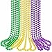 Forum Novelties GIFTEXPRESS 1 Dozen Mardi Gras Beads (Purple, Green and Gold)