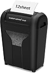 12-Sheet Déchiqueteuse de papier pour la maison, déchiqueteuses croisées, P-4 Ultra Sécurité, 4.5 Gal Bin, Shred tranquillement pour Shred pour carte de crédit, courrier, agrafes, <58 dB(OL12)