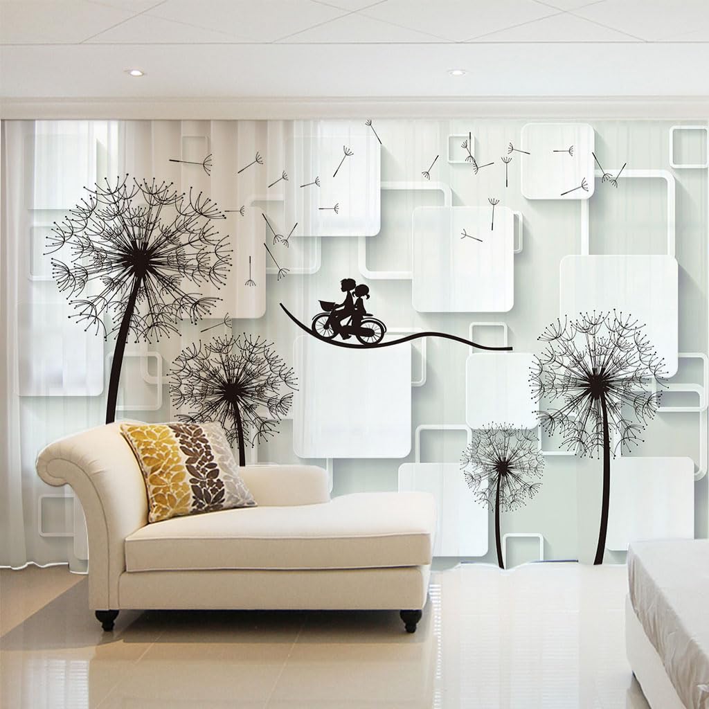 Voile de fenêtre pissenlit rideau de chambre blanc à oeillets 240cm