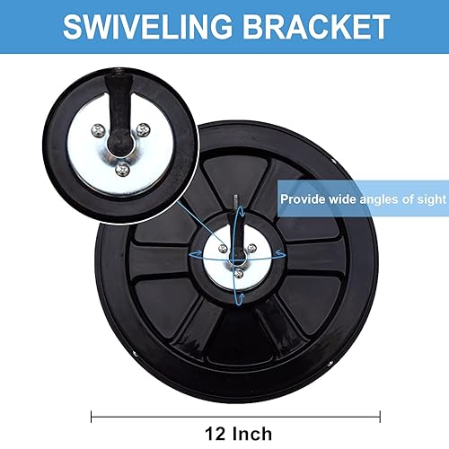 Miniatura 4 de Espejo de esquina convexo, espejos de seguridad de 12 pulgadas para negocios, garaje, almacén, punto ciego, seguridad de oficina y tráfico, espejo
