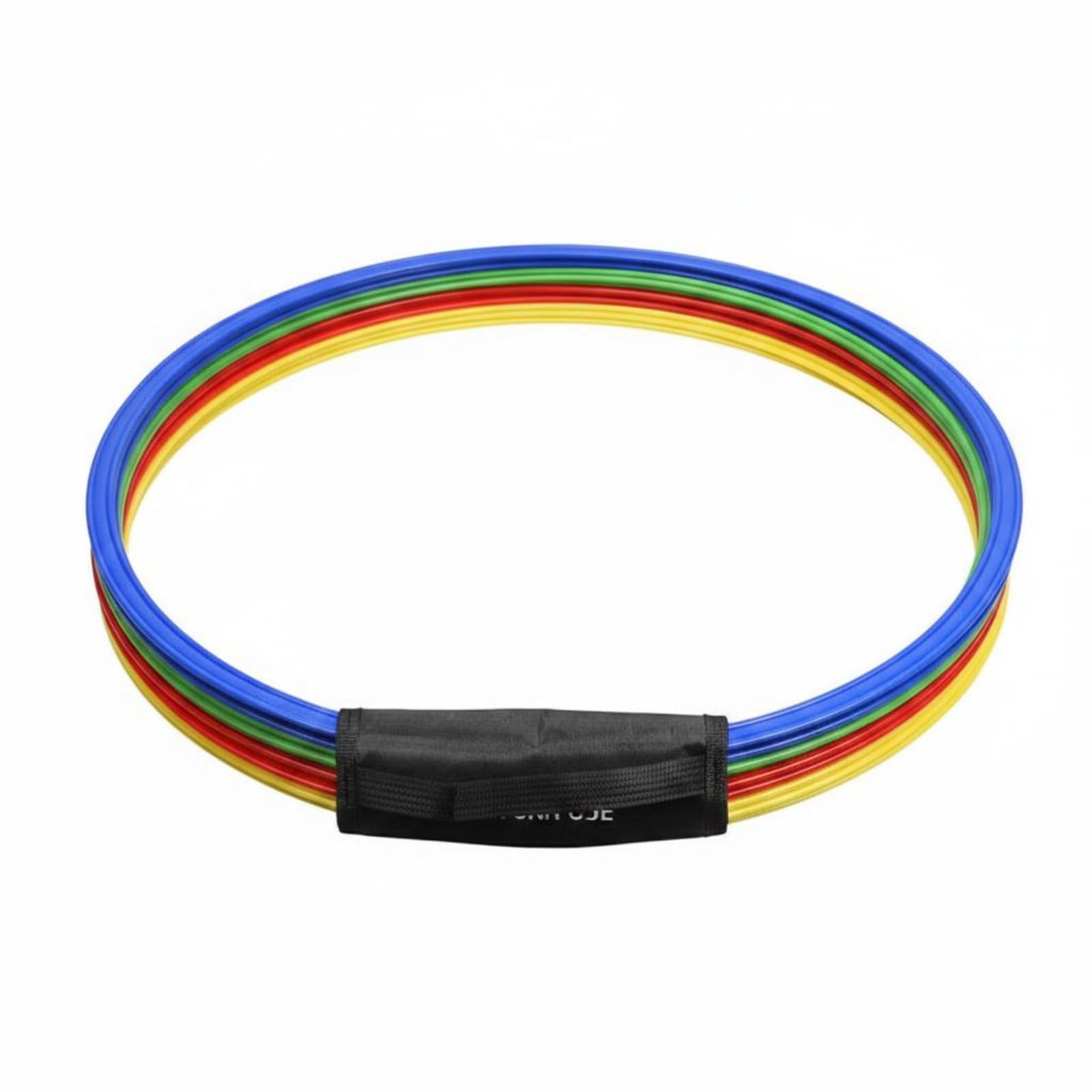 Gralara 12 Pieces Soccer Training s Bright Colors Storage Handle Included Footwork Training Hoops for Athletes, 70CM