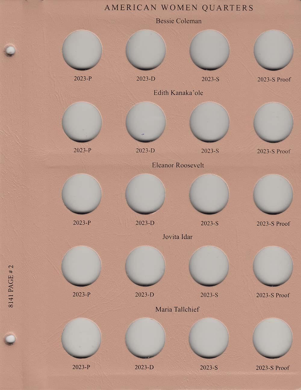 Dansco US American Women Quarter Coin Album 2022-2025 with Proof #8141