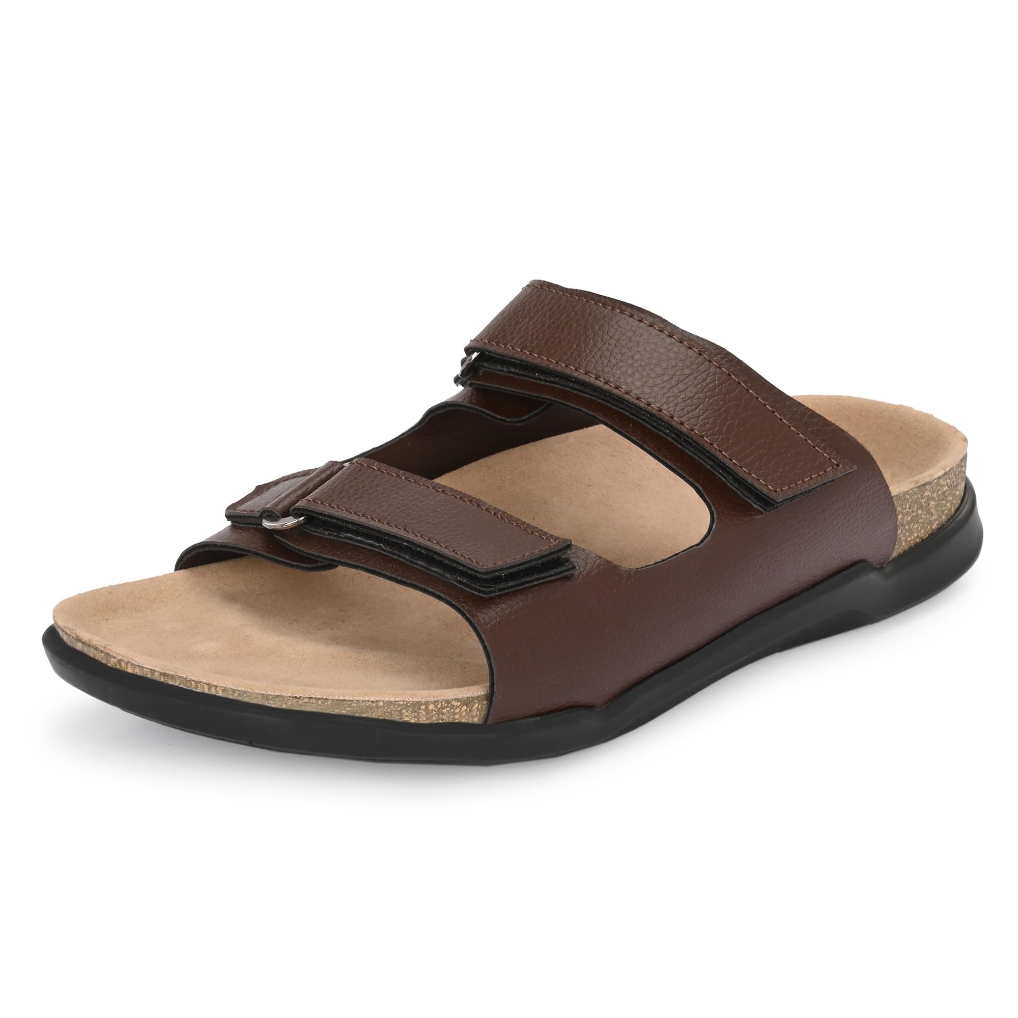 NEOVOGUE Brown Orginal Leather Ethnic Slippers for Men - 7 UK (B0CCPHN98N) Amazon Price History, Amazon Price Tracker