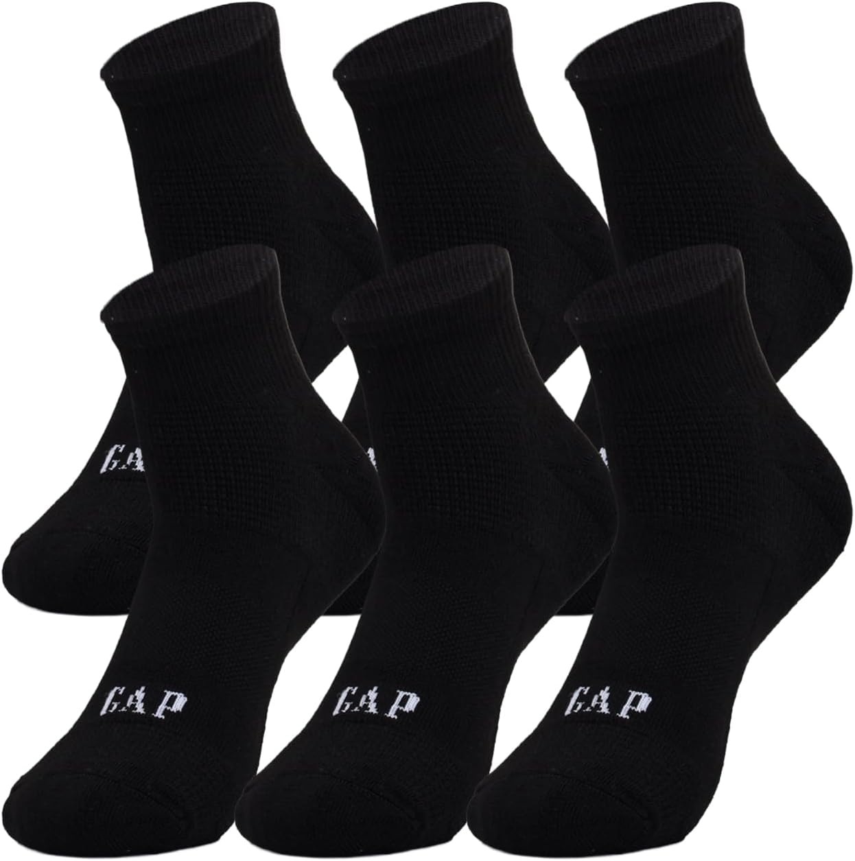 GAP Men's Quarter Cut Socks, Multi-pack Adult Ankle Socks, Soft & Stretchy