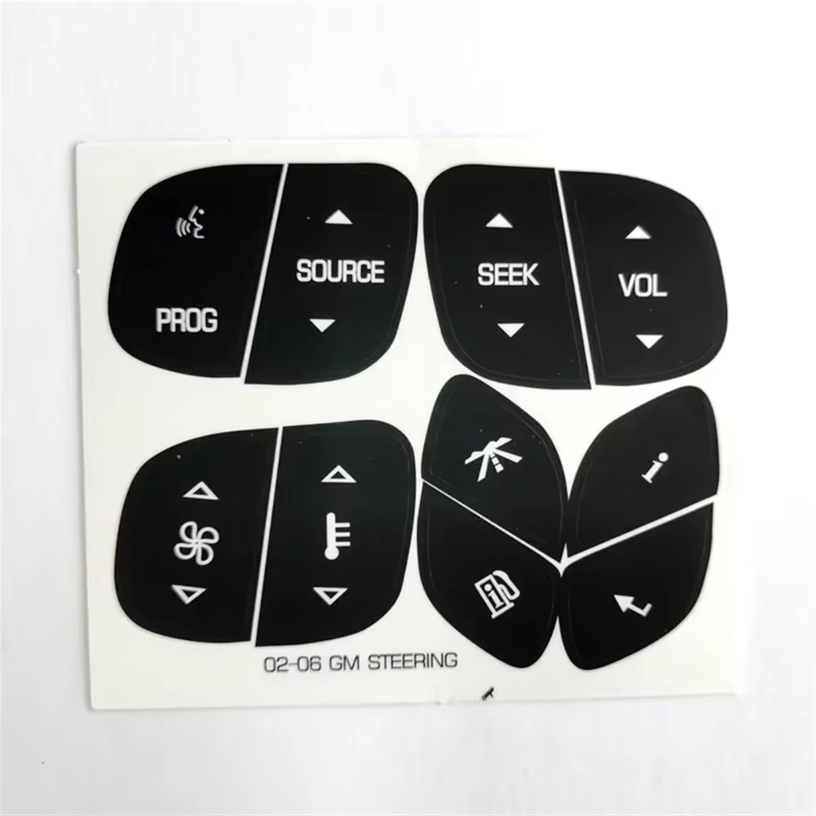 Button Decal Compatible with Chevrolet for Suburban for 1500 2500 2003-2006 Car Steering Wheel Button Repair Stickers Kit Car Stickers Decals Accessories