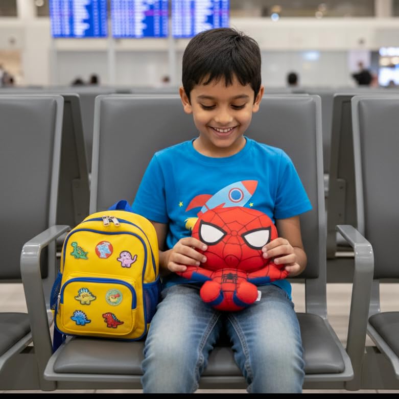 Image of Mirada Marvel Spiderman Soft Plush Toy - 23cm | Official Licensed Superhero Stuffed for Kids, Boys & Girls | Super Soft Cuddly Character Toy for Fans | Ideal for Birthday Gifts /Christmas /Diwali