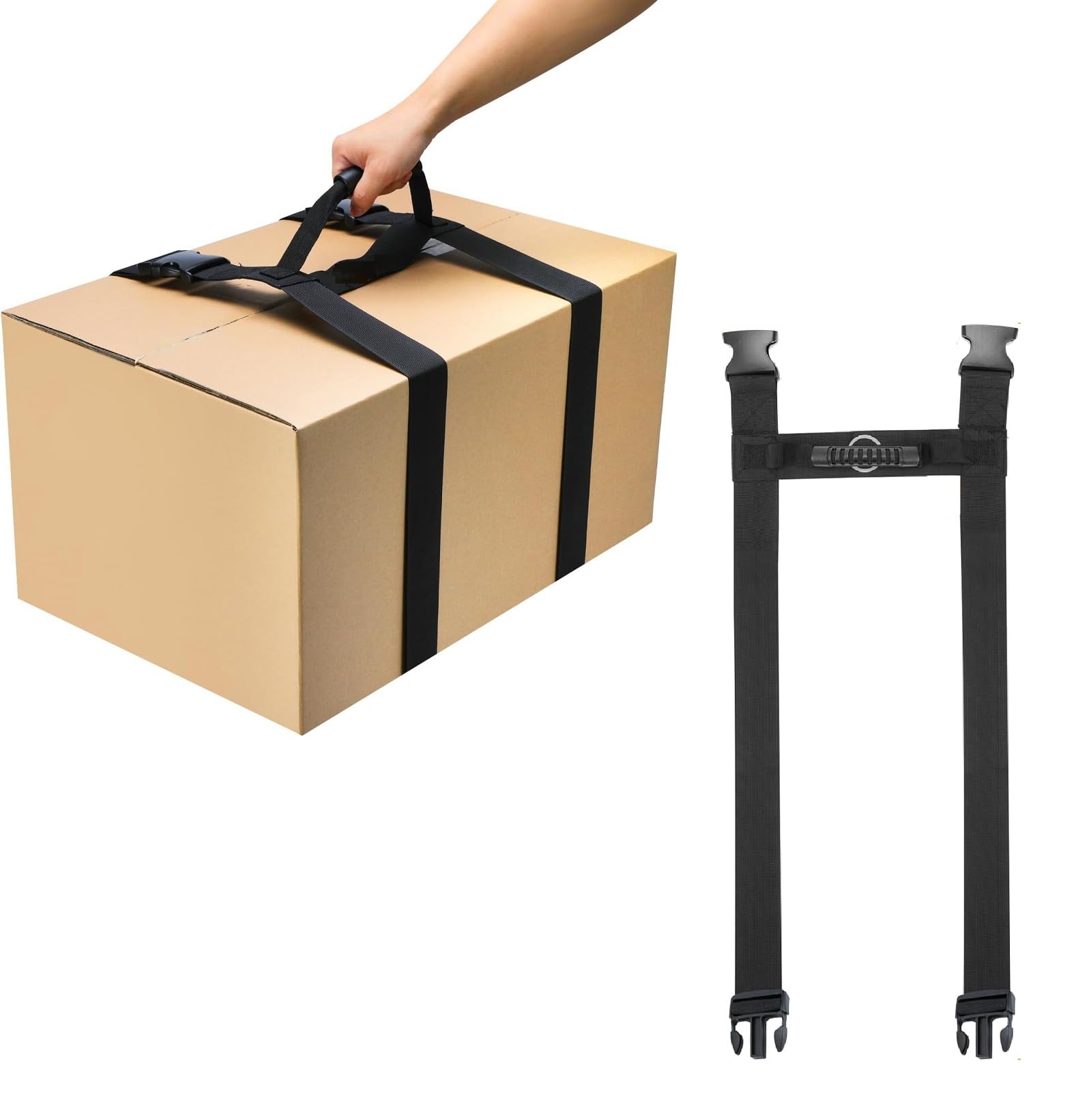 CS ベルト　新品箱付き　未使用未開封　購入後3時間以内に発送 Amazon.co.jp: SIAWADEKY 運搬ベルト 一人用 長さ調整可能 ハンドル