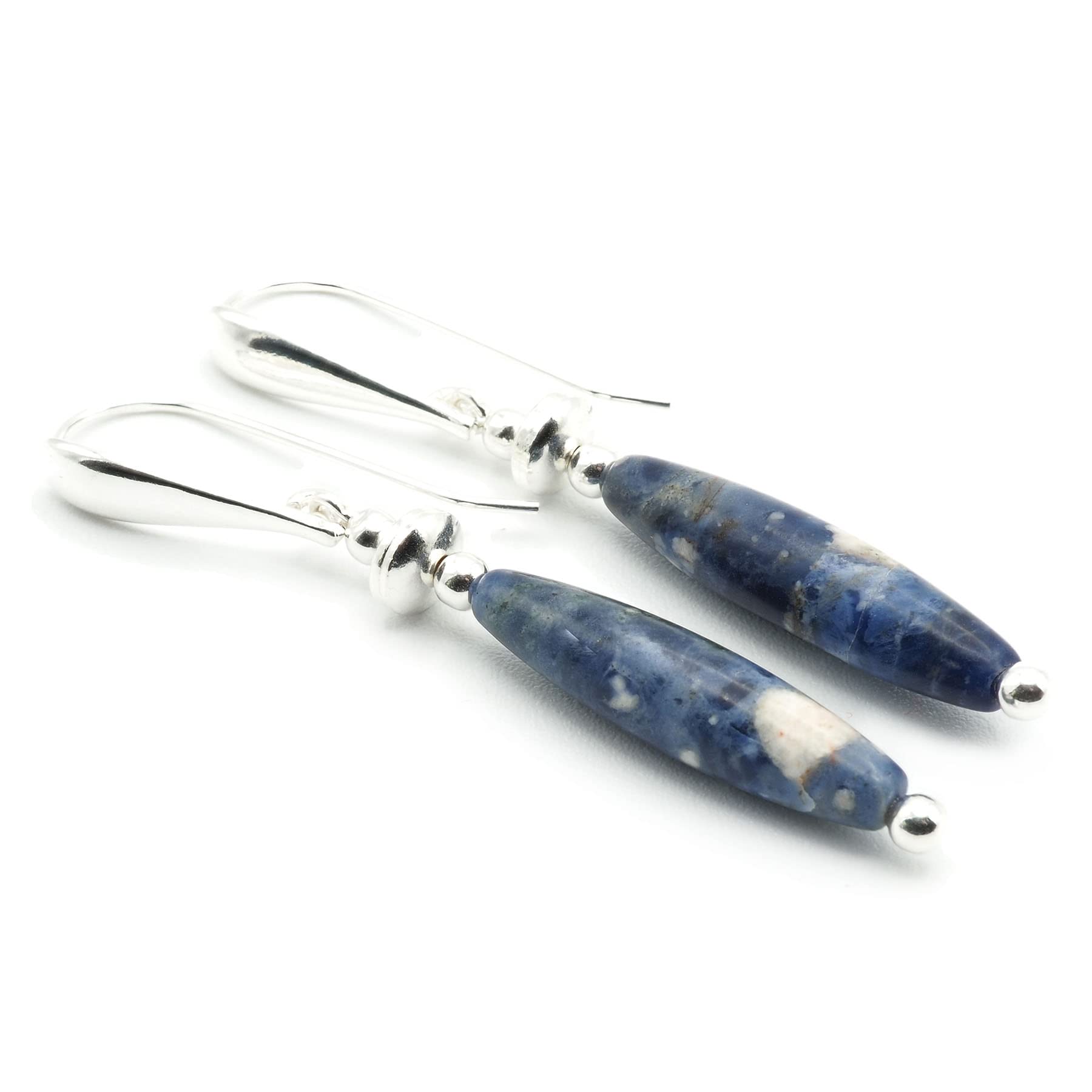 Pendientes Sodalita y Plata 925