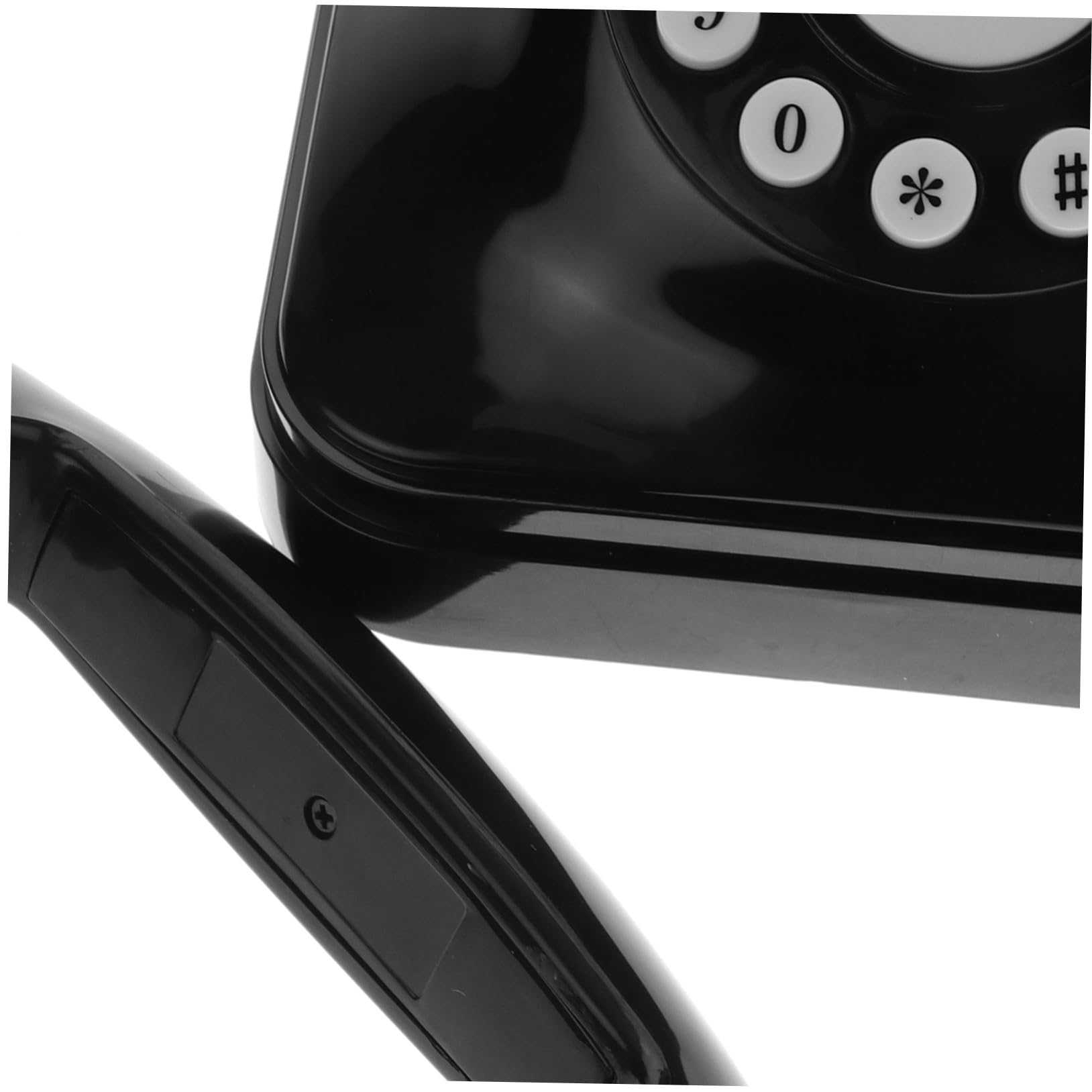 Teléfono Antiguo Retro Vintage Cable Negro Abs para Oficina | Modelo Fijo de Escritorio, Estilo Clásico Elegante, Uso en Hogar y Despacho