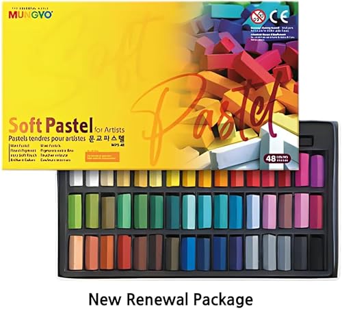 Miniatura 10 de Mungyo Soft Square Pastels Tiza, Surtido de 64 Colores. Disfruta de Dibujo y Pintura con Pasteles Mungyo Profesional de Calidad Artista. Perfecto