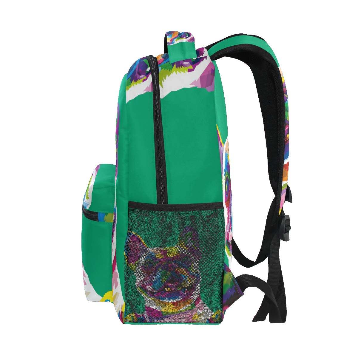 French Bulldog School Backpack For Teens – 11.5x8x16 Inch Polyester Bag For School, Travel & Gym, Adjustable Padded Straps - View #7