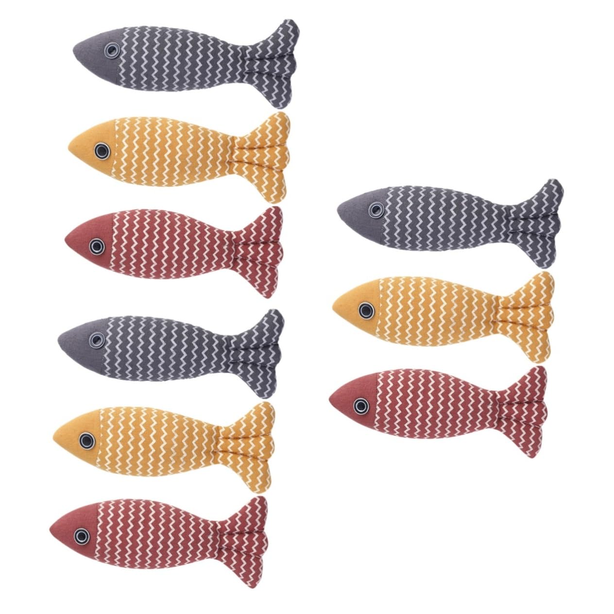FRCOLOR 9piezas Juguetes para Gatos Interactivos De Muñecos De Hierba Gatera Juguetes De Masticar para Mascotas Diseño Atractivo para Jugar y Aliviar El Aburrimiento para Gatos Pequeños