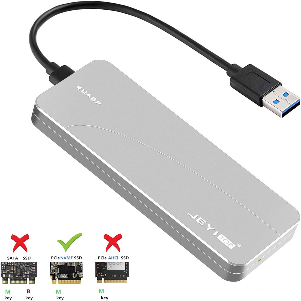 M.2 NGFF- SATA Enclosure (M.2 NVMe Adapter3)