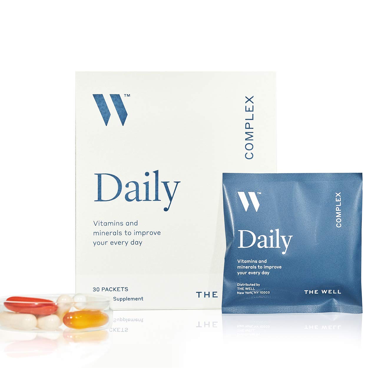 THE WELL Daily Complex, 30-Day Supplement Pack | B Vitamins, Zinc, Magnesium, Omega 3-6-7-9 Fatty Ac