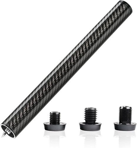 KONLLEN Extensión de taco de piscina con 3 parachoques, fibra de carbono, accesorios de billar para Mezz Predator ZOKUE Jflowers Cue