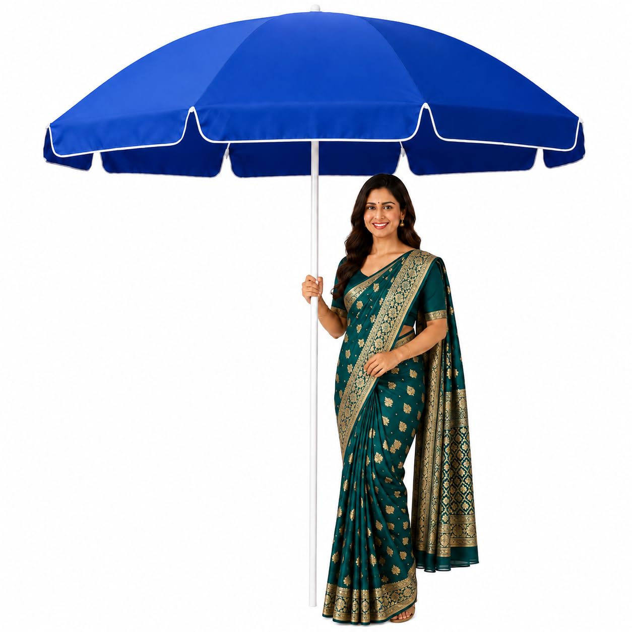 Patio Umbrella Garden Umbrella 7FT Garden Shade Home Garden Use Outdoor Umbrella Terrace Shade Outdoor Use Rooftop Use Courtyard Use (Blue)-image-35