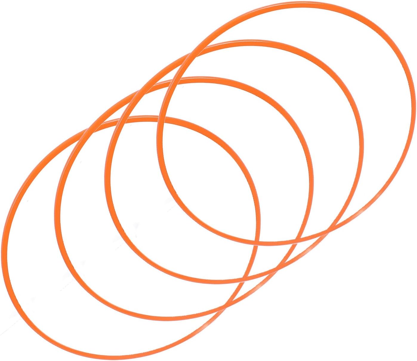 18 Inch Wheel Rim Protectors, Self Adhesive ABS, Orange, 4PCS - Scratch Protection, Simple No - Removal Installation, Universal Fit