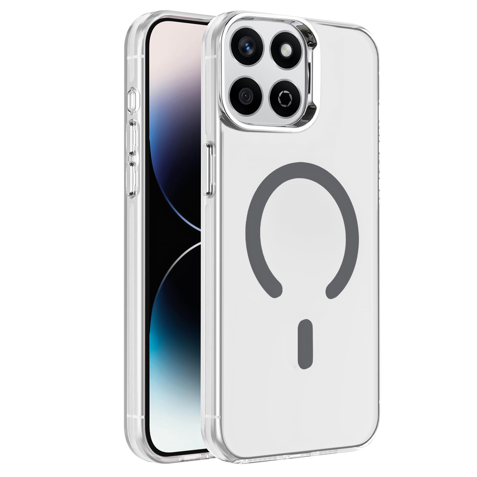 Dl3 Mobilak Case For Honor X7D Case Crystal Clear [Not Compatible with MagSafe] Soft TPU Gel Case Flexible Silicone Anti-Scratch Transparent TPU Cover