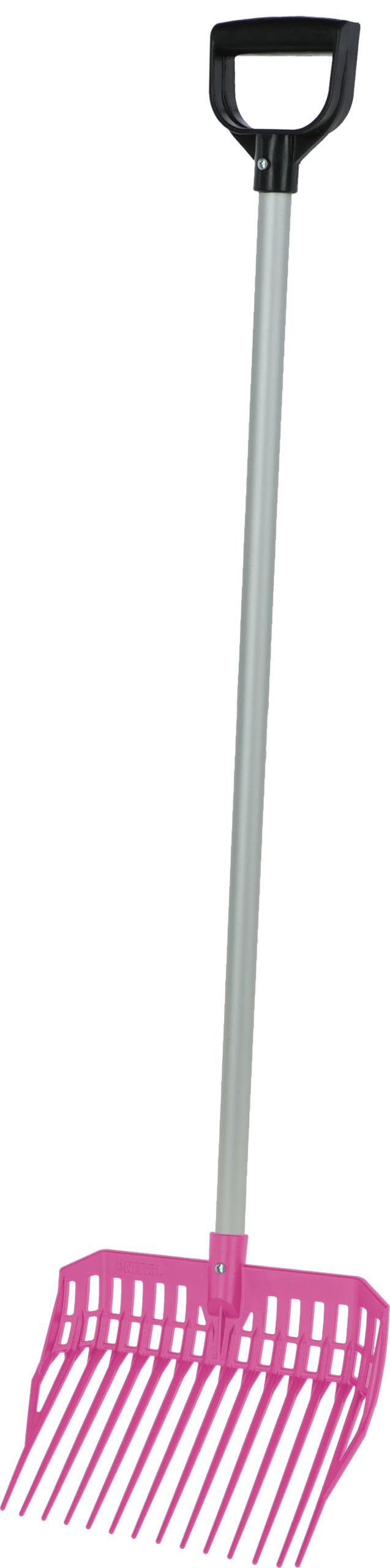 Kerbl Dunggabel EcoFork Mini – Pink (Abmessung 27,2 x 31 cm, Gewicht 0,22 kg, Kunststoffgabel/Aluminiumstiel) 3230574