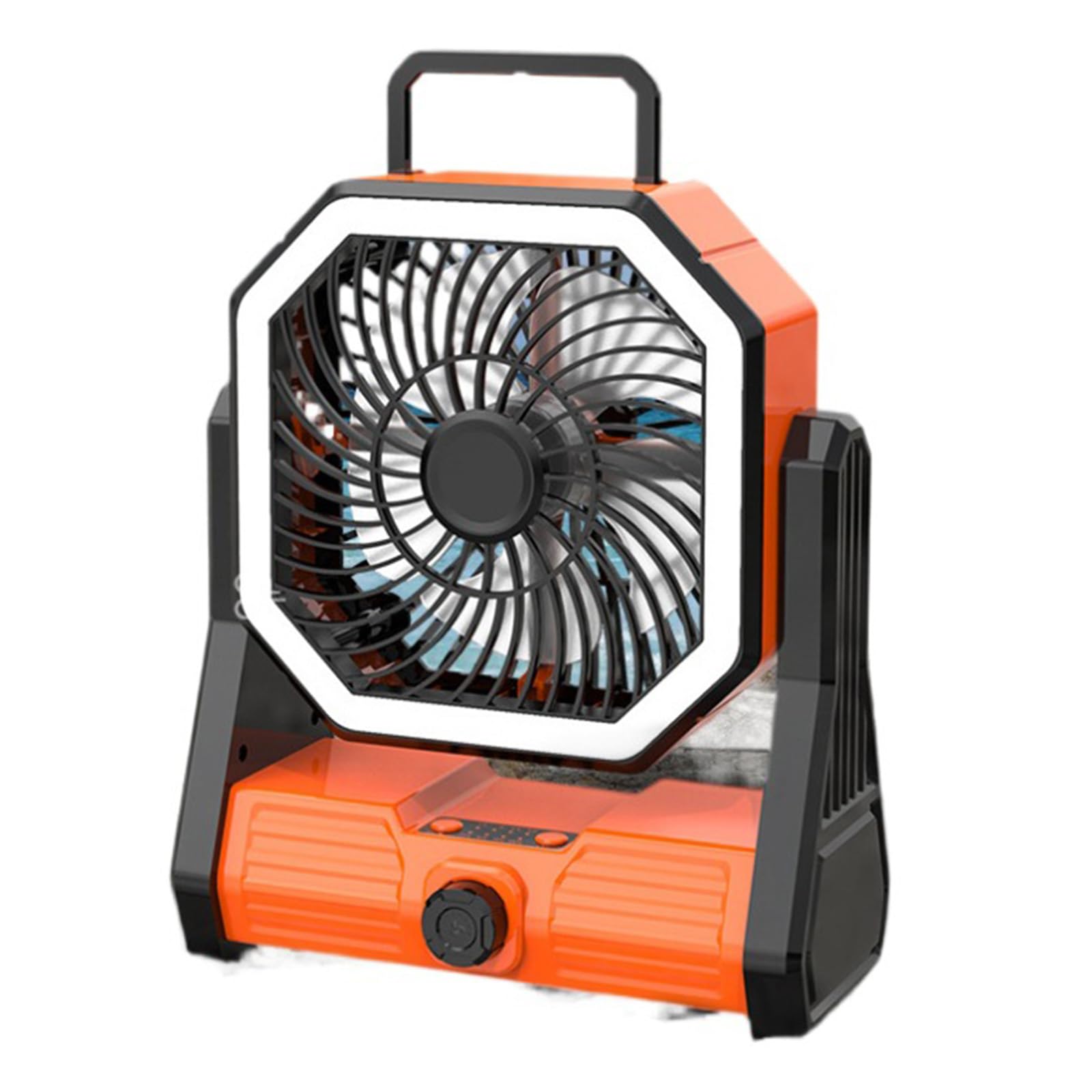 Ventilatore da tavolo USB 20000 mAh Ricaricabile Ventilatore Appeso Campeggio con 4 Gear LED Luce Portatile per Tenda da Campeggio Lampada da Lettura