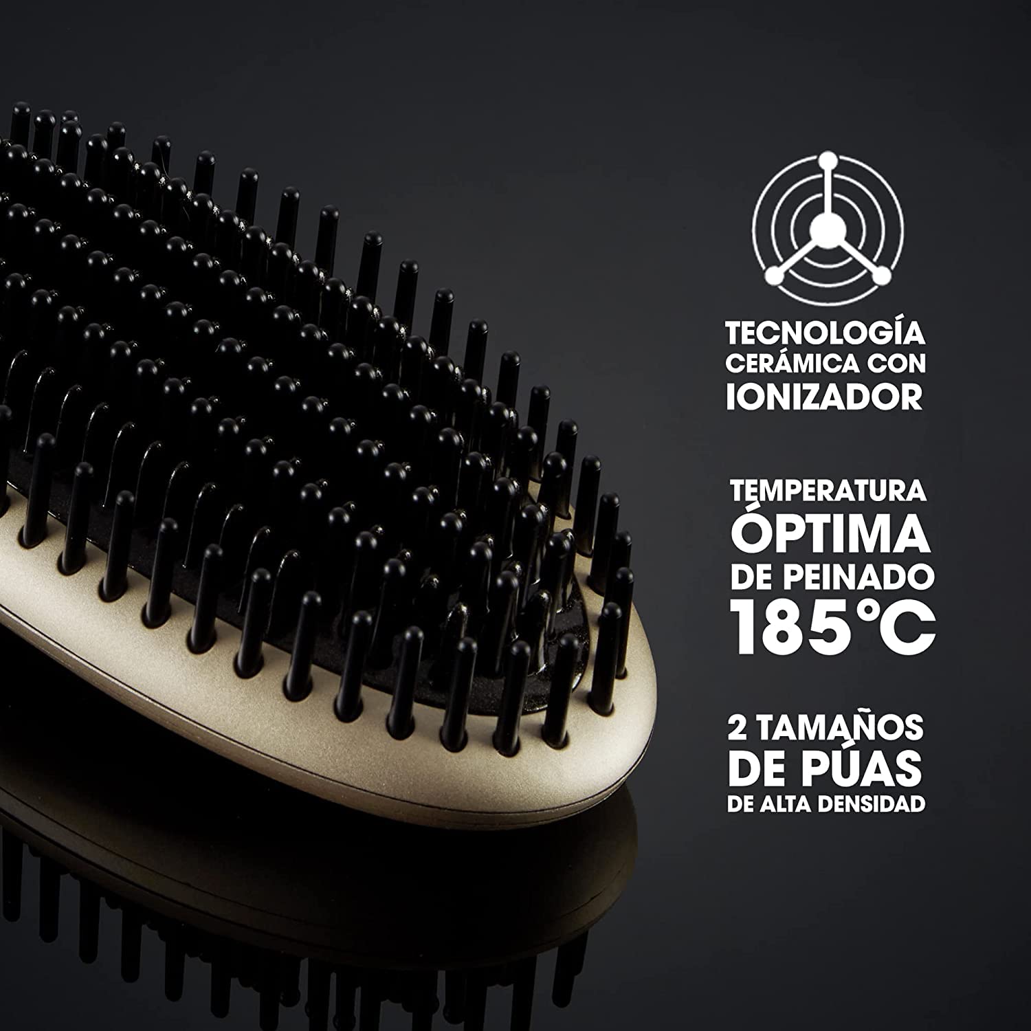 ghd glide Grand-Luxe Collection - Cepillo eléctrico alisador de pelo con tecnología iónica, edición 2022, oro champagne