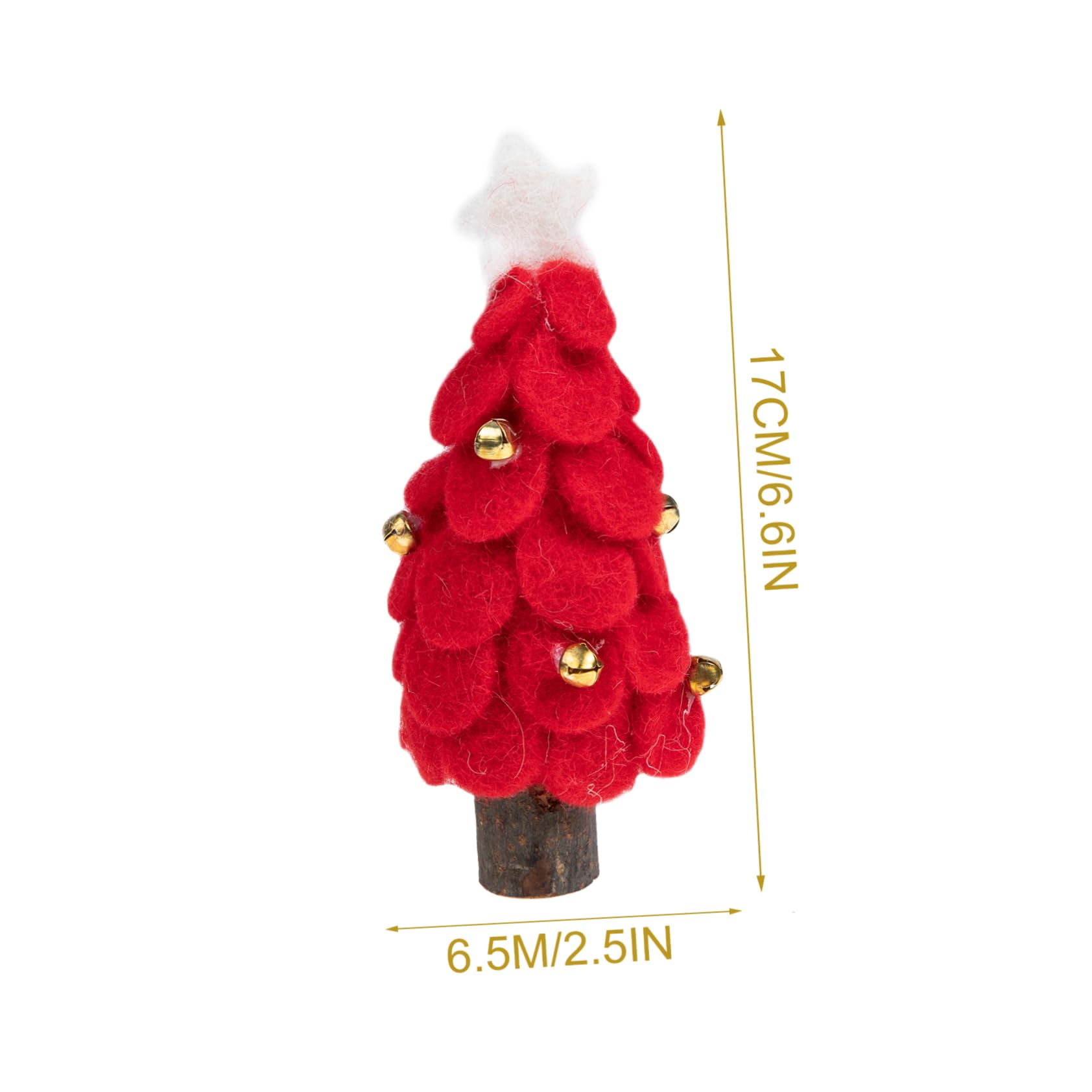 TOPBATHY 4 Pezzi Di Decorazioni Natalizie in Miniatura in Feltro Per Lalbero Di Natale Per Decorazioni Da Festa