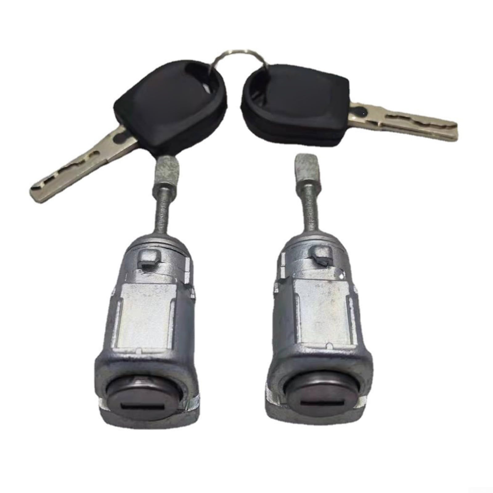 Cilindros de cerradura de puerta delantera 3B0837167 de metal plateado
