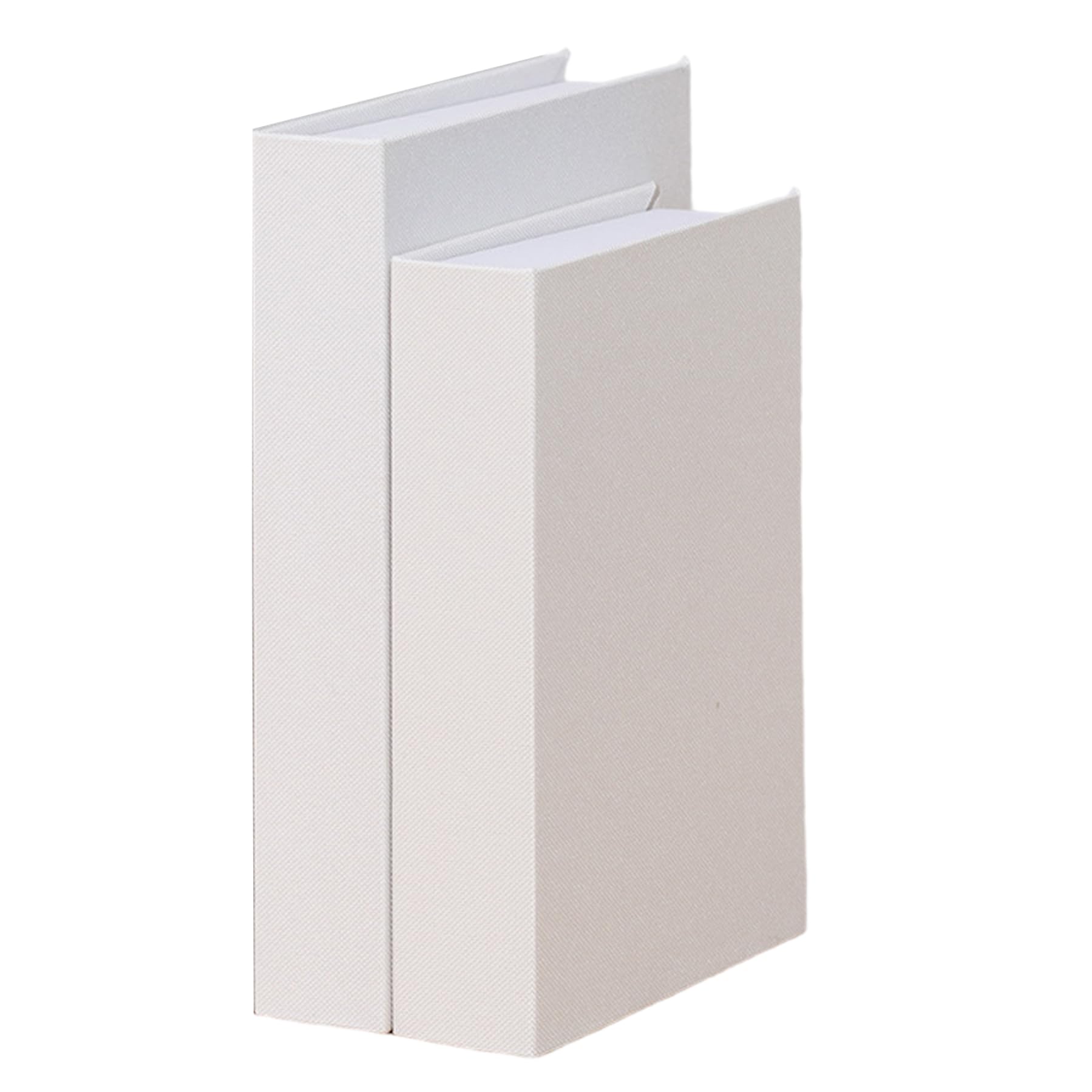 Faux Livres Décoration Lin Magnétique Boîte Rangement Étagère Tissu