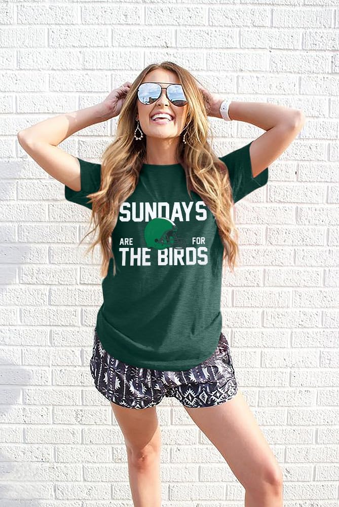 Football Shirts Women Game Day Tshirt Football Outfits Team Fan Gifts Tee Tops - Image 5