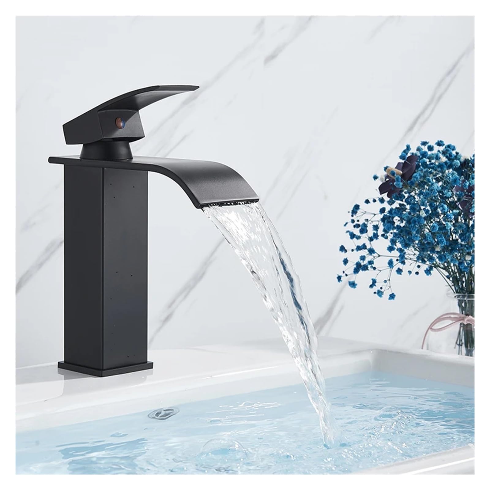 BHFPFZA Stainless Steel Kitchen Sink Faucet Mixer Swivel Single Lever T with Fittings for Bathroom - Plating h and Slish Kitchen Upgrade