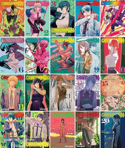 Chainsaw Man Manga Collection 20-Book Set (Volumes 1-20) by Tatsuki Fujimoto
