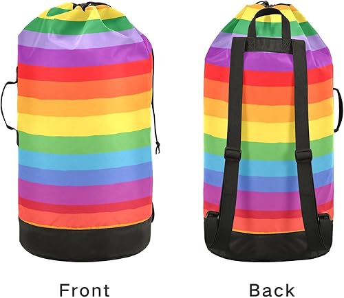 Vista 185 de Mochila de lavandería con correas ajustables para el hombro, bolsa de lavandería sucia para viajes, campamento, universidad, resistente, Rosa floral