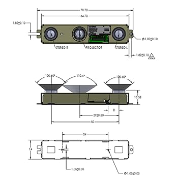 新品 Intel RealSense Depth Camera D430 Intel_RealSensestereo_DT_d435_