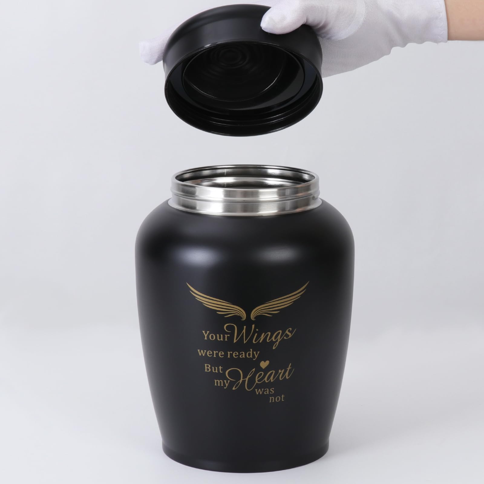 LINES ARTE Cremation Urns for Human Ashes - Adult & Child, Large Burial Urns for Ashes - Holds Up to 160 LBS - Image 4
