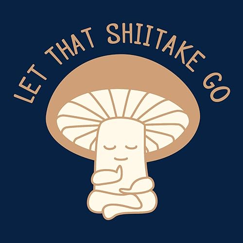 Miniatura 2 de UGP Campus Apparel Let That Shiitake Go - Bolsa de lona reutilizable con diseño de hongos de meditación