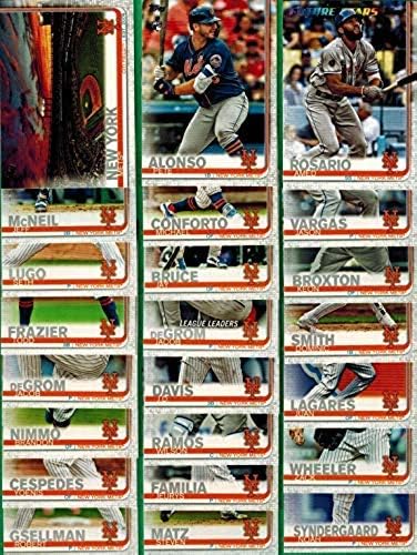 2019, 2018, 2017, 2016, and 2015 Topps New York Mets Baseball Card Team Set Gift Lot (Complete Series 1 & 2 From All 5 Years) 125+ cards inc. Jeff McNeil RC, Pete Alonso RC in 5 brand new acrylic cases - Perfect Gift for any Mets Fan - plus bonus 1986 Topps Mets Dykstra Rookie Card