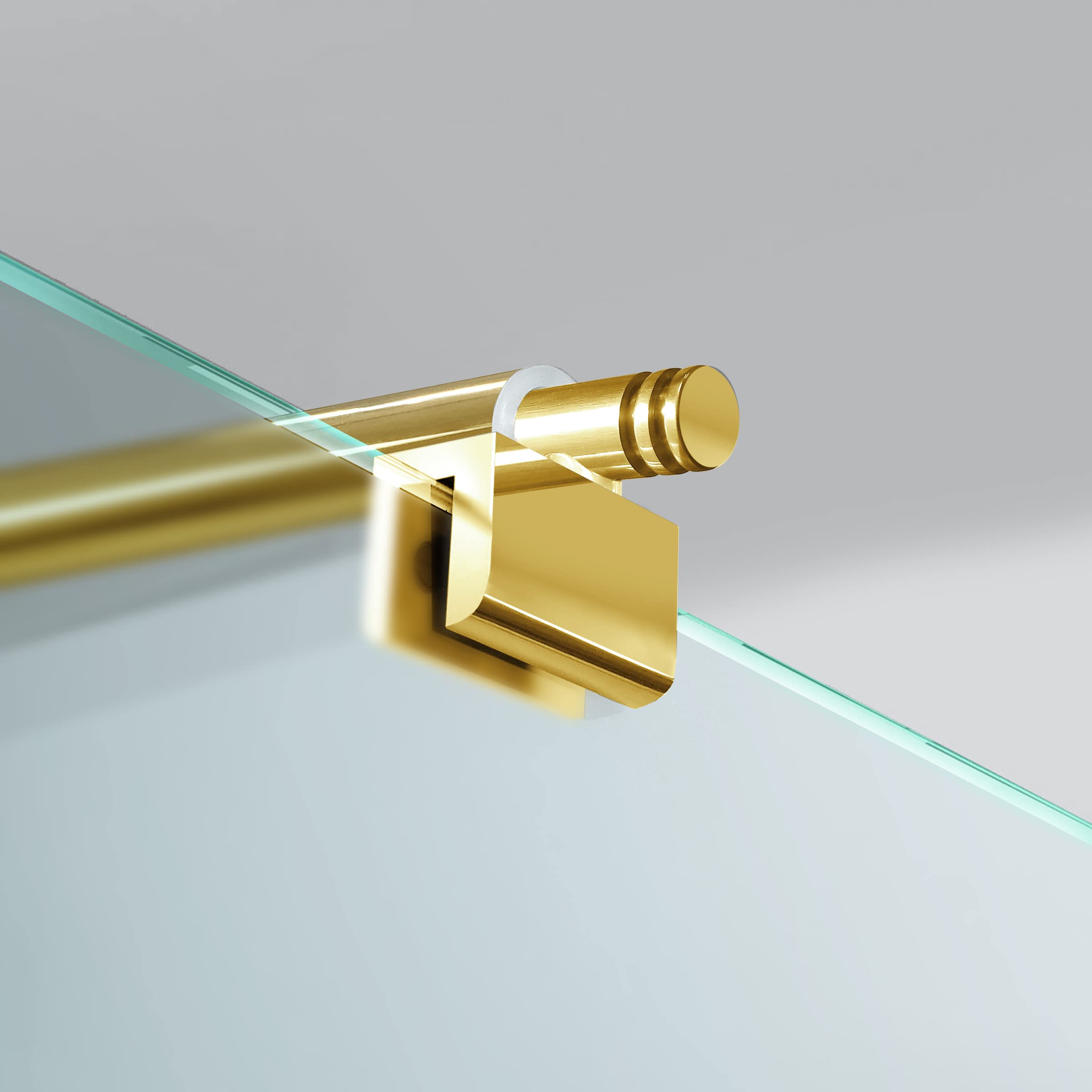 Aqua Roy Gold, rozmiar 80 cm od 70/80/90/100/110/120, kabina prysznicowa, 8 mm szkło satynowe, polerowany mosiądz (80 x 195 cm)