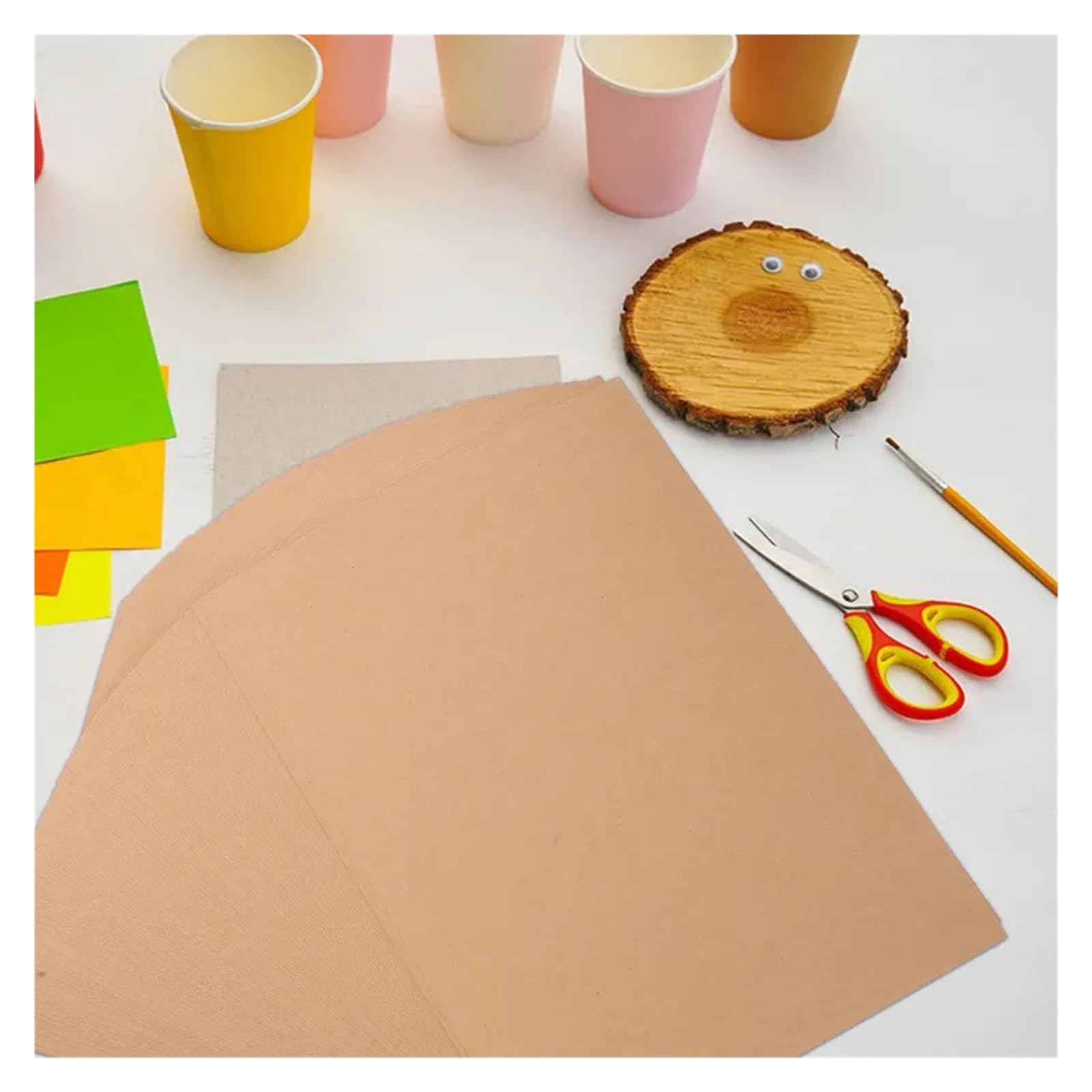 50 pièces de papier kraft brun Pour L'emballage Cadeau