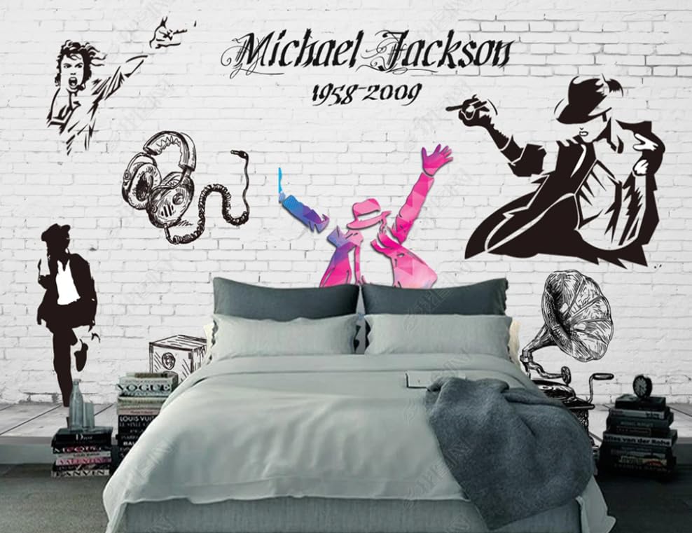 Papier peint intissé Michael Jackson pour rénover un grand mur de salon avec un poster géant