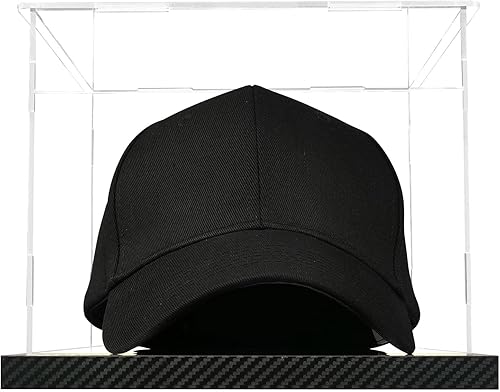 Miniatura 2 de Vitrina transparente para sombreros, soporte acrílico para gorra de béisbol, caja de almacenamiento transparente para sombreros, gabinete cuadrado