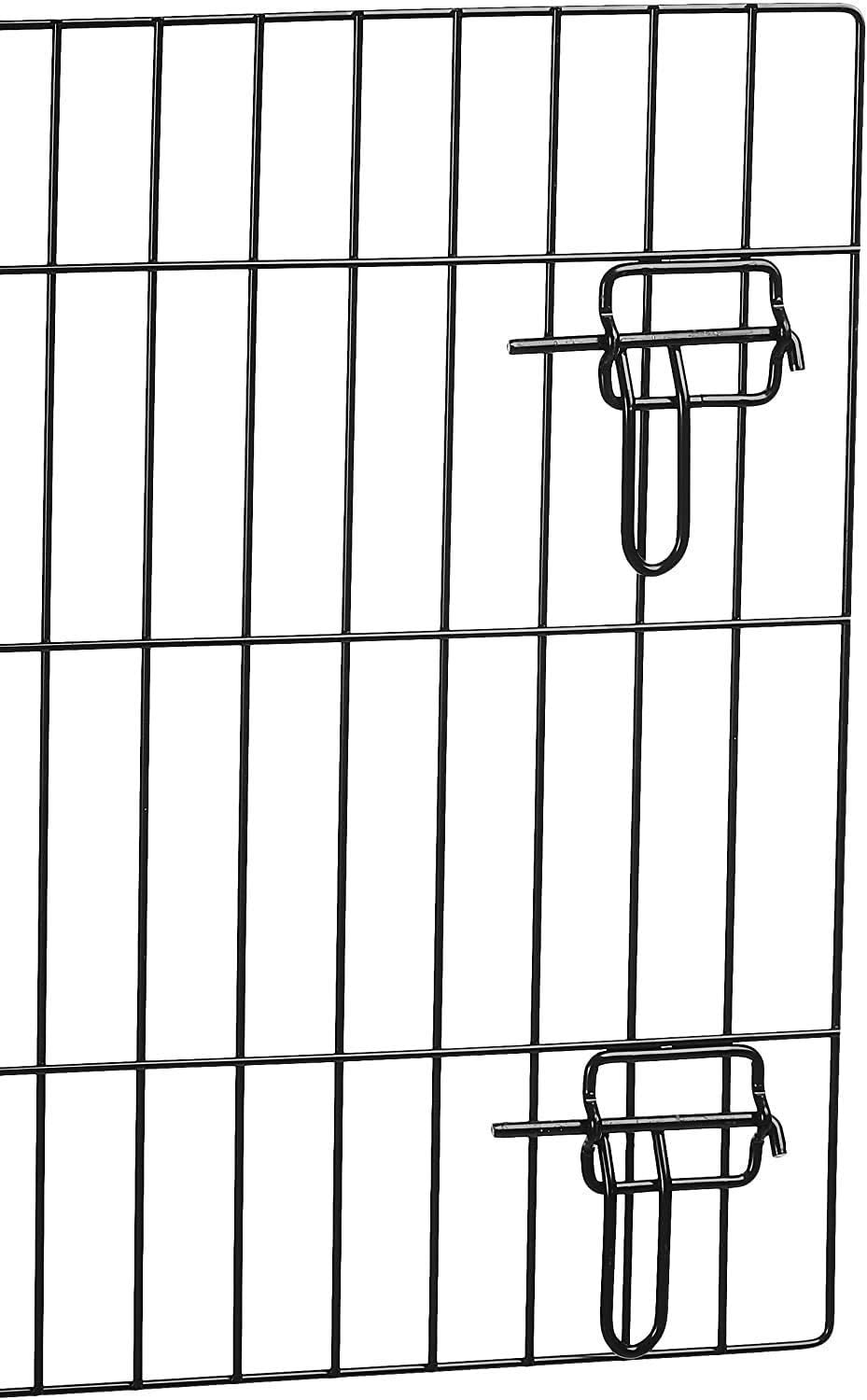 PETSWORLD Double Door Solid-Steel Dog Crate, 22 inches w/Divider| Heavy Duty, Foldable, Easy to Assemble, Floor Protection Roller Feet.