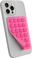 Vista 14 de Soporte de teléfono StickyGrippy con ventosa, accesorio adhesivo de silicona para teléfono para iPhone y Android, juguete antiestrés de espejo