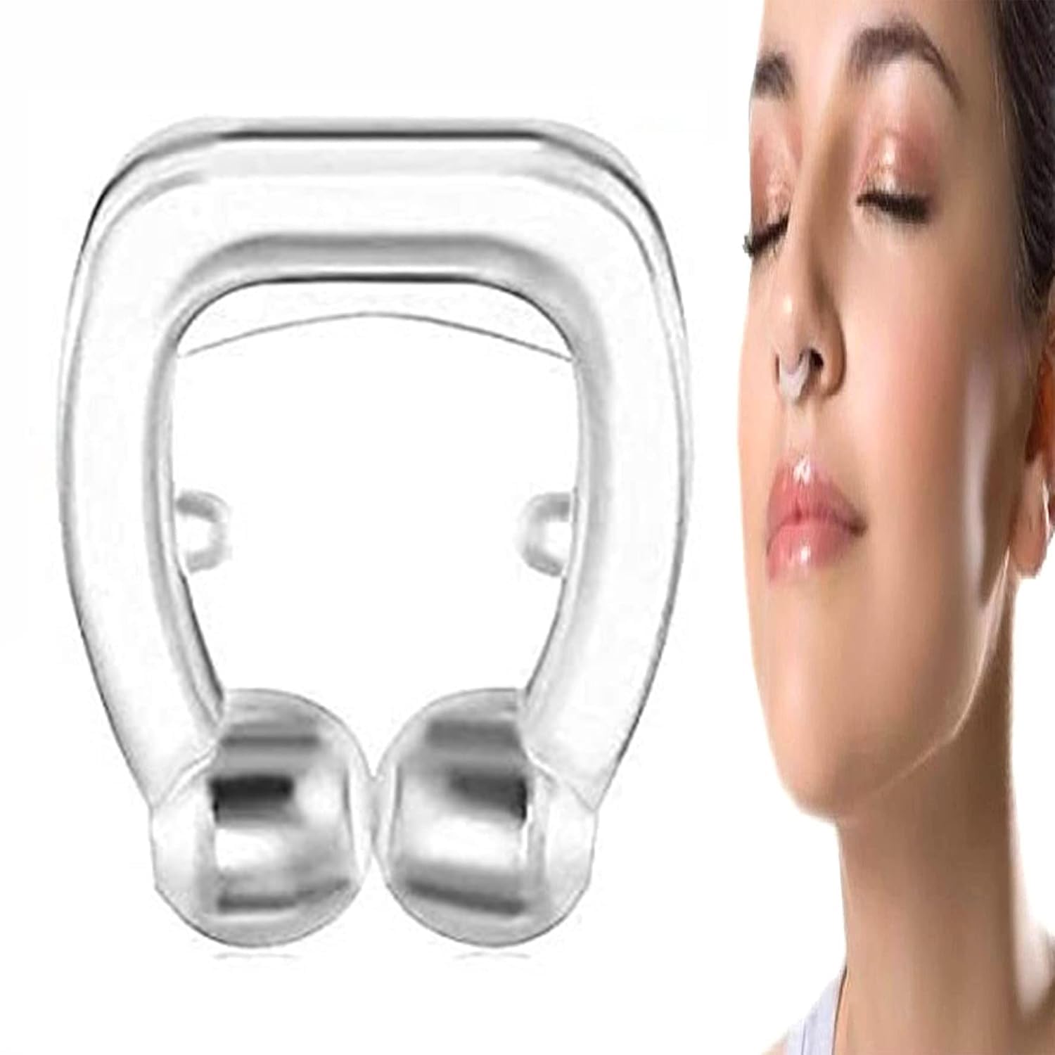 Anti Snore Device Silicone Magnetic Nose Clip for Men and Women - Snore Stopper, Anti Snoring Nose Clipper Pack of 2 (B0D9FQYJZ9) Amazon Price History, Amazon Price Tracker