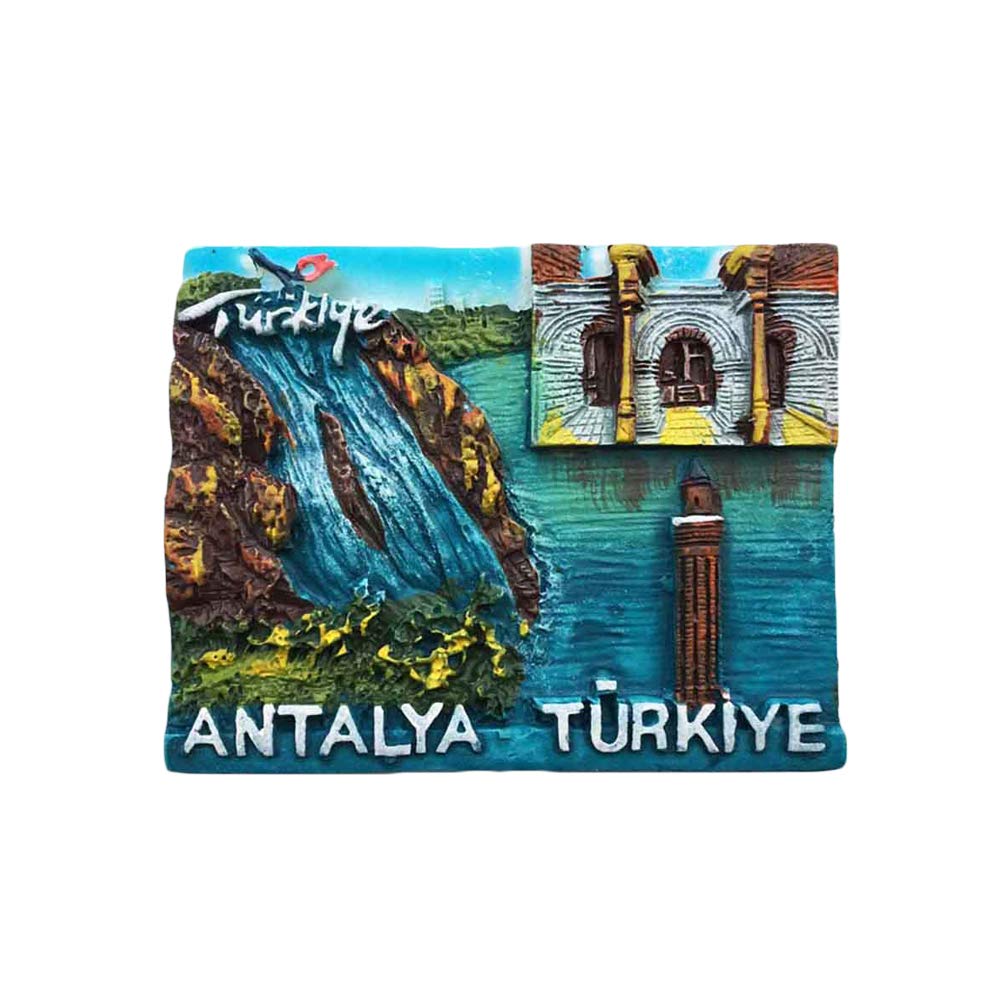 Wedarego 3D Antalya Turkey Refrigerator Fridge Magnet Tourist Souvenirs Handmade Resin Craft Magnetic Stickers Home Kitchen Decoration Travel Gift