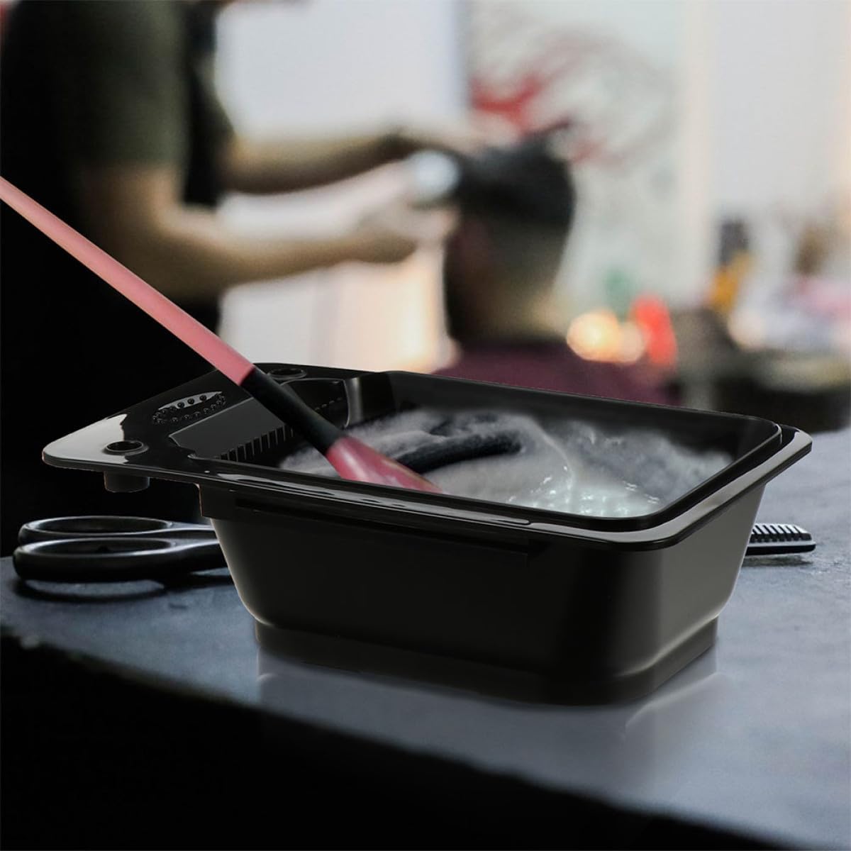 Hair Dye Mixing Bowl Thickened Black Hair Color Salon Bowl Hairdressing Dyeing Tool and Cream Mixing