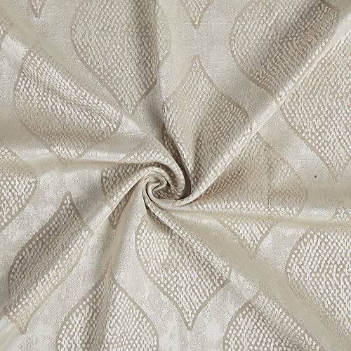 Image of Wakefit Window Curtains 5 Feet | Set of 1 | Semi Blackout Curtain | Blocks Upto 70% of Light | Rich Jacquard Weave with Textured Detailing | Beige
