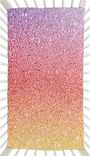 Rainbow Veins Crib Sheets for Boys, Girls Machine Washable Soft Cozy Microfiber Fitted Crib Sheet for Standard Crib and Toddler Mattresses Boys Girls 28x52 Inch