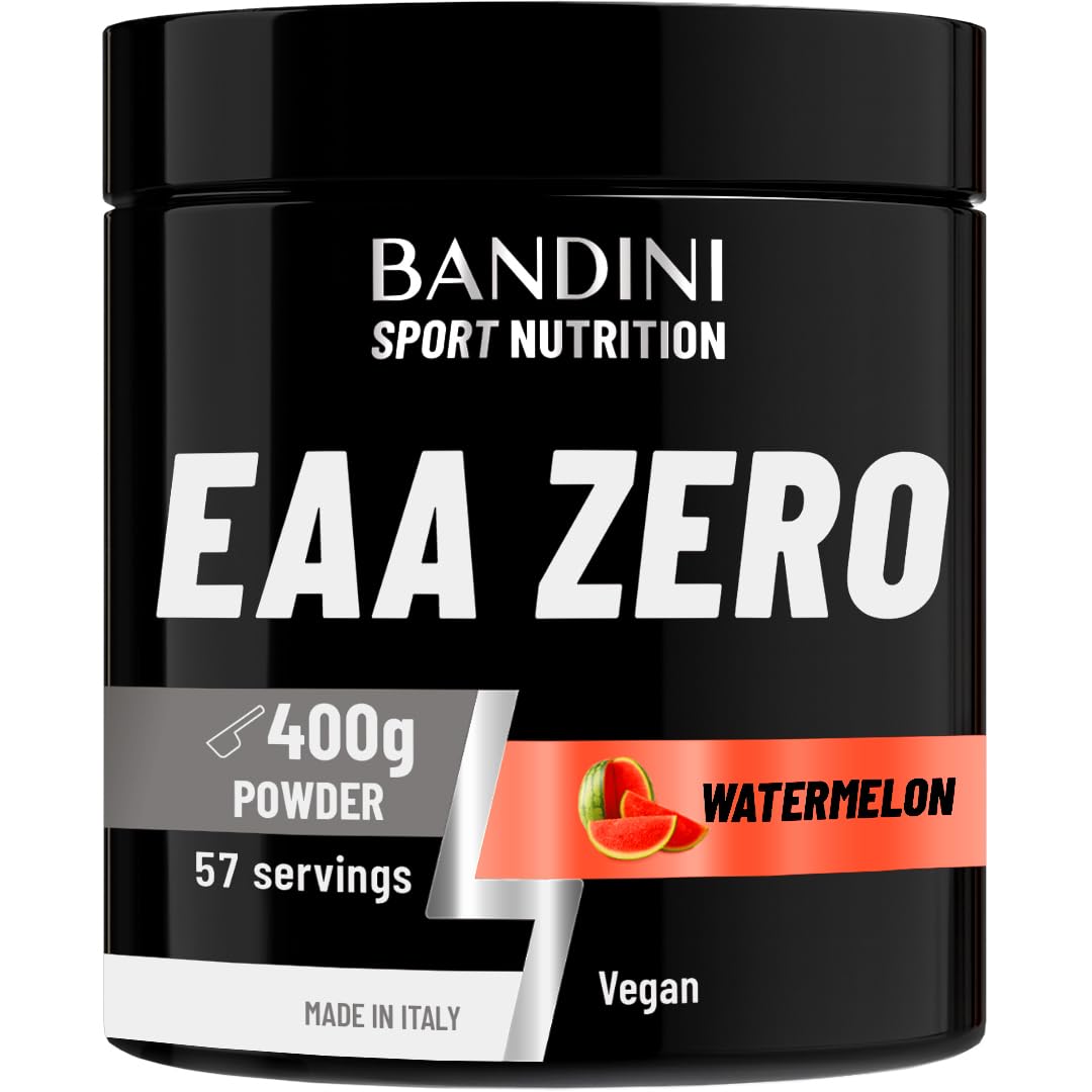 EAA Essential Amino Acids | 400 g Powder | 9 Fermented Essential Aminoacids EAAs + BCAAs 2.1.1 & Vitamin B6 | Muscle Growth & Recovery | Intra, Pre & Post Workout | Vegan, Watermelon Flavour